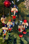 Yılbaşı Ağacına Asılan Fındıkkıran 6lı 13 Cm Kurşun Asker Nutcracker Yılbaşı Yeni Yıl Dekoru