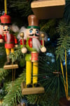 Yılbaşı Ağacına Asılan Retro Fındıkkıran 6lı 13 Cm Kurşun Asker Nutcracker Yılbaşı Yeni Yıl Dekoru