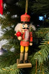 Yılbaşı Ağacına Asılan Retro Fındıkkıran 6lı 13 Cm Kurşun Asker Nutcracker Yılbaşı Yeni Yıl Dekoru