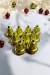 Yılbaşı Çam Ağacı Çan Süs Gold İpli 9lu 3 Cm Yeni Yıl Ağaç Süsü Gold Altın Sarısı Renk Zil Parlak