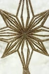 Yılbaşı Çam Ağacı Kuzey Yıldızı Tepeliği Gold Renk Simli 23x16 Cm Yeni Yıl Lüks Kaliteli Tepelik