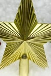 Yılbaşı Çam Ağacı Tepeliği Gold Renk Parlak 20x20 Cm Altın Sarısı Yeni Yıl Sert Yıldız Tepelik