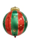 Yılbaşı Topu Folyo Balon Yeni Yıl Konsepti Kırmızı Yeşil Renkli Dekor Helyuma Uyumlu 70x54 Cm