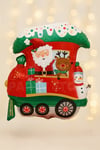 Yılbaşı Treni Folyo Balon 66x60 Cm Noel Baba Geyik Kardan Adam Helyuma Uyumlu Yeni Yıl Dekoru Süsü