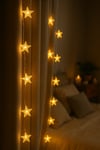 Yıldız Şekilli Yılbaşı Ağacı Işık Süsü 4 Metre 20 Led Günışığı Renk Fişli Çam Ağaç Dekor Aydınlatma
