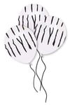 Zebra Desen Baskılı Beyaz Balon 10 Adet 30 Cm Safari Konsept Temalı Çizgi Detaylı Doğum Günü Partisi