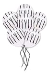 Zebra Desen Baskılı Beyaz Balon 10 Adet 30 Cm Safari Konsept Temalı Çizgi Detaylı Doğum Günü Partisi
