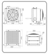 2020 HİDROLİK SOĞUTUCU YAN TİP 240X240X45 100LT/DK 24 VOLT