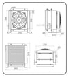 2024 HİDROLİK SOĞUTUCU YAN TİP 300X300X63 120LT/DK 12 VOLT