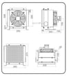 2024 HİDROLİK SOĞUTUCU YAN TİP 300X300X63 120LT/DK 220 VOLT