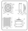 2030 HİDROLİK SOĞUTUCU YAN TİP 350X350X63 140LT/DK 24 VOLT