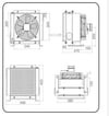 2030 HİDROLİK SOĞUTUCU YAN TİP 350X350X63 140LT/DK 220 VOLT