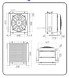 2040 HİDROLİK SOĞUTUCU YAN TİP 450X450X63 160LT/DK 12 VOLT