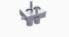 V2AP SERİSİ DİŞİ (HAREKETLİ) ÇOKLU BAĞLANTI, 2X10 GÖVDE - M18X1,5 BAĞLANTI