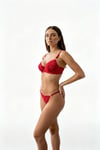 Angel Red Kırmızı Dantel Bralet Sütyen ve Tanga İç Çamaşır Takımı
