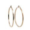 14 Ayar Altın Yassı Halka Küpe | Acar Gold