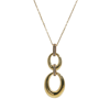 Oval Halka Taşlı Kolye | Acar Gold