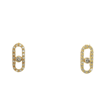Taşlı Geometrik Küpe | Acar Gold