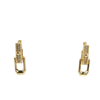 Taşlı Geometrik Küpe | Acar Gold