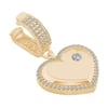 Tek Taşlı Kalp Charm
