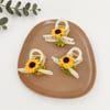 Ay Çiçeği Figürlü Fiyonk Model Şeffaf Mandal Toka (8cm)