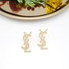 Gold Zirkon Taşlı Ysl Küpe