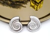 Salyangoz Silver Küpe