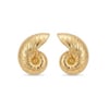 Tırtık Desenli Salyangoz Gold Küpe