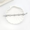 Xuping Vip Zirkon Taşlı Oval Yonca Baget Silver Bileklik