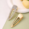 Zirkon Taşlı Gold Pens Toka (8cm)