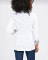 CeketKrem Yakalı Cepli Leopar Desen Katlamalı Uzun Kol  Pamuklu Casual Blazer  CeketACLASSICS