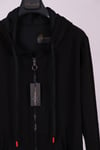 SPORTSiyah Kapüşonlu Fermuarlı Pamuk Spor SweatshirtACLASSICS