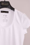 T-ShirtBeyaz Bisiklet Yaka Yarım Kollu Pamuk Slim T-ShirtACLASSICS