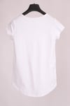 T-ShirtBeyaz V Yaka Cep Detaylı Yarım Kollu Slim Fit Pamuk T-ShirtACLASSICS
