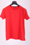 T-SHİRTErkek Kırmızı Bisiklet Yaka Yumuşak Pamuk Basic T-shirtACLASSICS