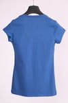 T-Shirtİndigo U Yaka Yarım Kollu Pamuk Slim Fit T-ShirtACLASSICS