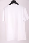T-ShirtKadın Beyaz Bisiklet Yaka Çiçek Desenli Payetli Yarım Kollu Pamuk T-shirtACLASSICS