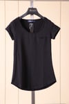 T-ShirtSiyah Cep Detaylı Pamuk T-ShirtACLASSICS