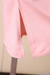 T-ShirtV Yaka Uzun Yırtmajlı Yarım Kollu Pembe Penye T-ShirtACLASSICS