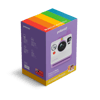 Polaroid Now Gen 3 Purple + Color Film Bundle (8 film) 