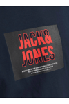 Jack & Jones Erkek Lacivert Jjhudson Tee Ss Crew Neck Ln T-shirt 12268477JACK&JONES12268477