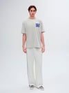 LTB Rodobe Erkek Basic Sırt Baskılı Rahat Kesim Beyaz T-shirt 1225842826089Little Big1225842826089