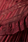 Bordo Midi Boy Tasarım Elbise