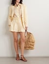 Butteryellow Vatkalı Keten Premium Oversize Blazer
