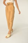 Camel Kemerli Tokalı Pantolon