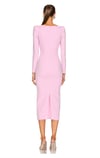 Cut Out Pembe Bandaj Elbise
