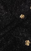 Gold Düğmeli Kemerli Tasarım Siyah Peplum Üst ve Etek Takım