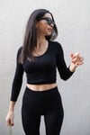 Havuz Yakalı Uzun Kollu Body