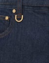 Kemerli Lacivert Yüksek Bel Premium Jean