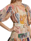 Kemerli Tasarım Patchwork Elbise
